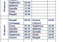 101 сегежа валдай 8-10 апреля
